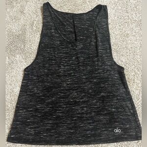 Alo Yoga charcoal heathered workout tank